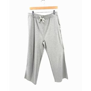 Vuori Halo Essential Wideleg Pant Long Medium Pale Grey Heather Lounge Yoga NWOT